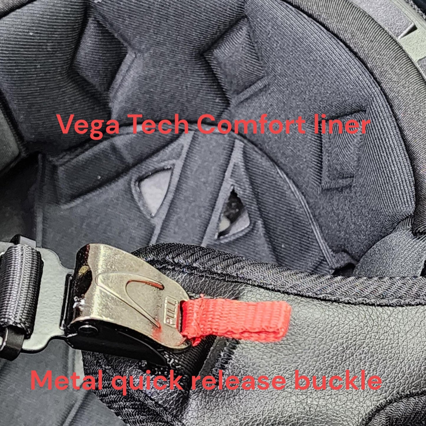 Vega Warrior Half Helmet with size adjuster, dropdown shield and sunvisor - Matte Black