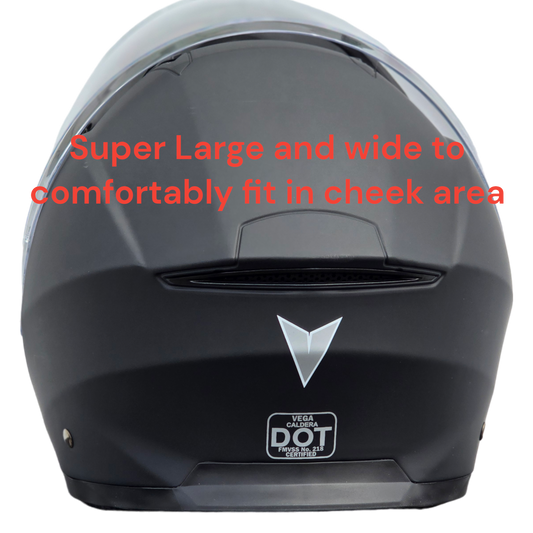 Vega Superdome 4XL 5XL 6XL+ Snowmobile Modular helmet with electric heated shield - Newly redesigned largest snowmobile helmet in the world!