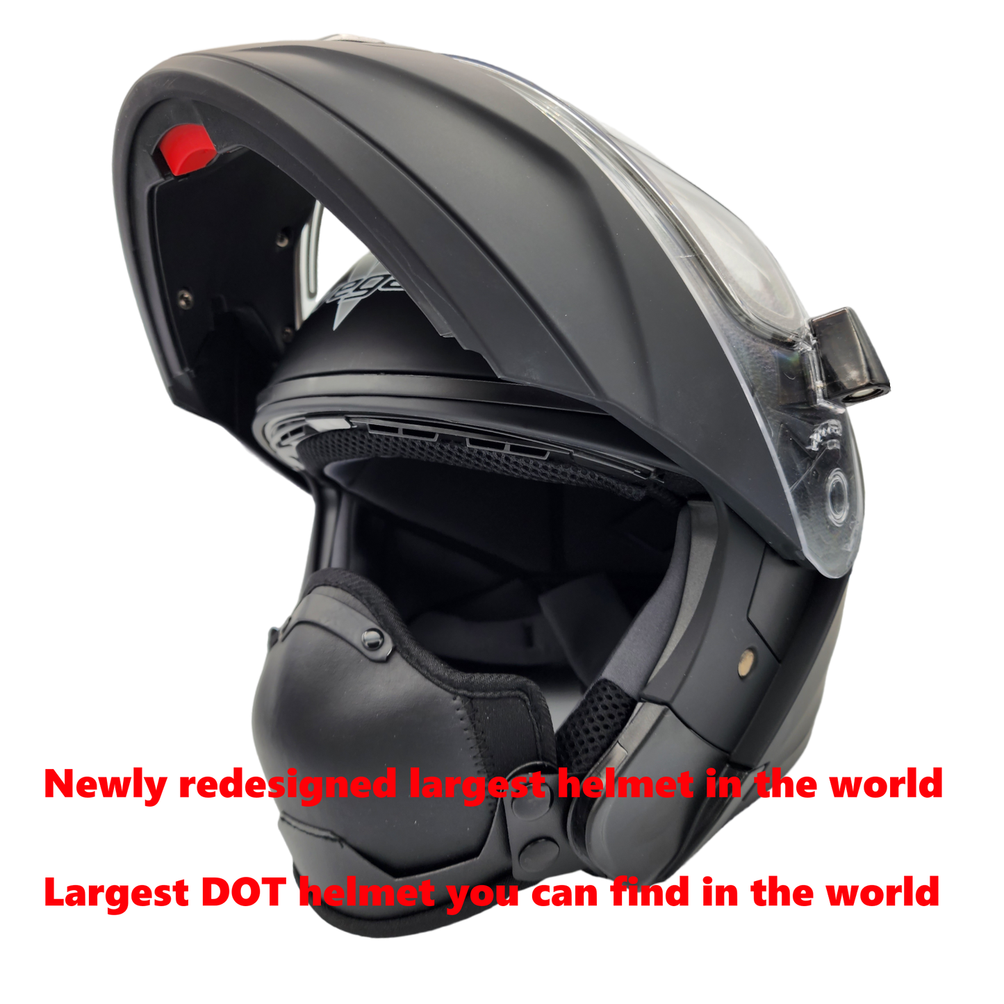 Vega Superdome 4XL-6XL Snowmobile Modular helmet with electric heated shield - Gloss Black