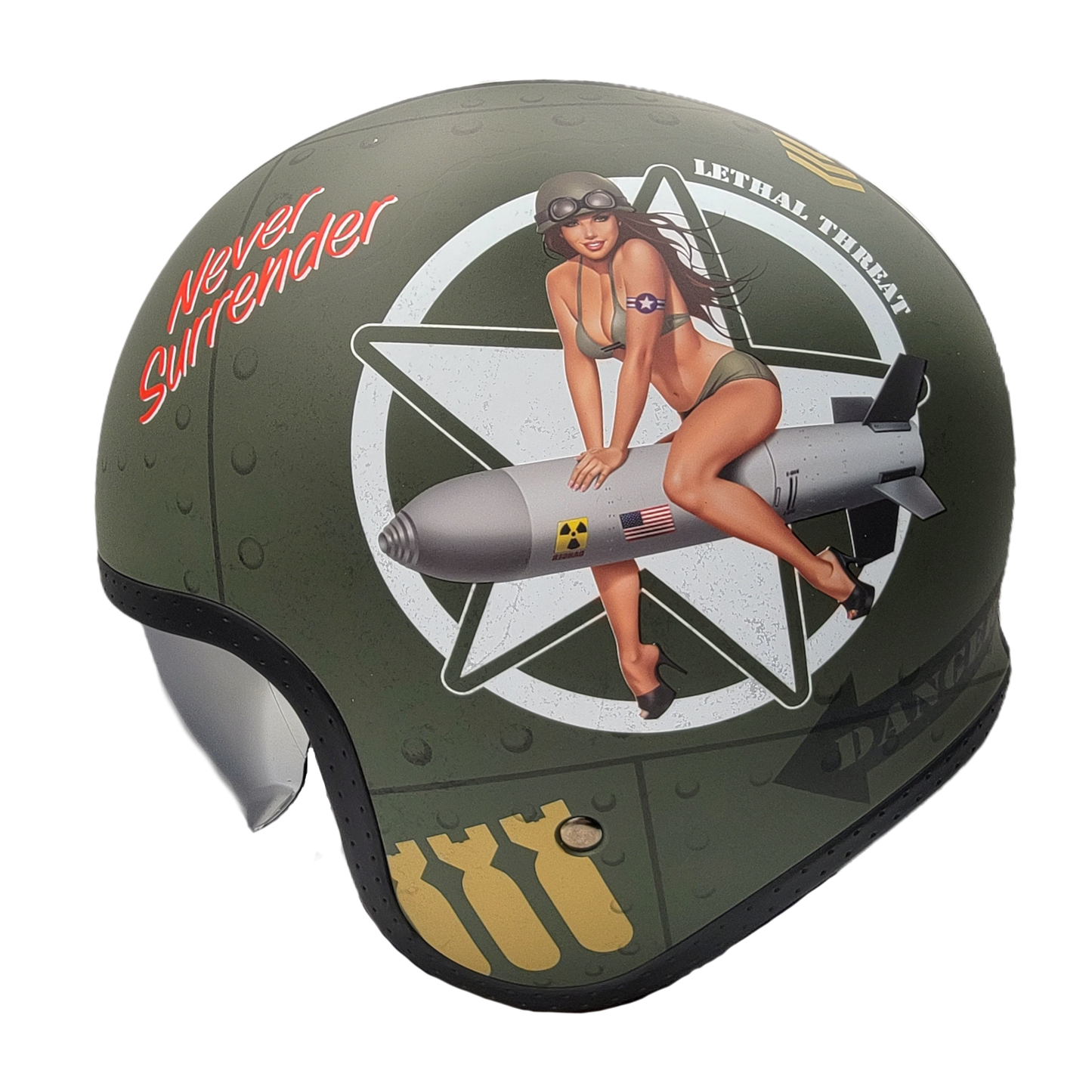 Vega Helmet USA - V8 Retro Style Open Face Helmet