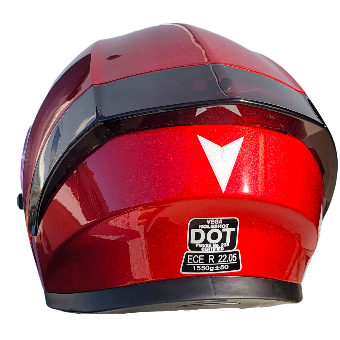 Vega Holeshot Full Face Helmet - Velocity Red