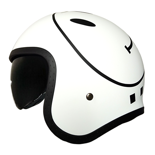 Vega Helmet USA - V8 Retro Style Open Face Helmet - Checker