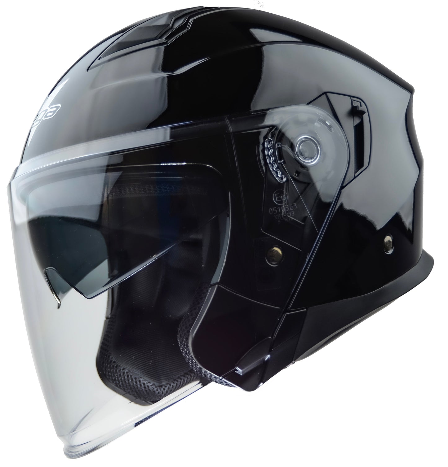 Vega Magna Touring open face Helmet - Gloss Black