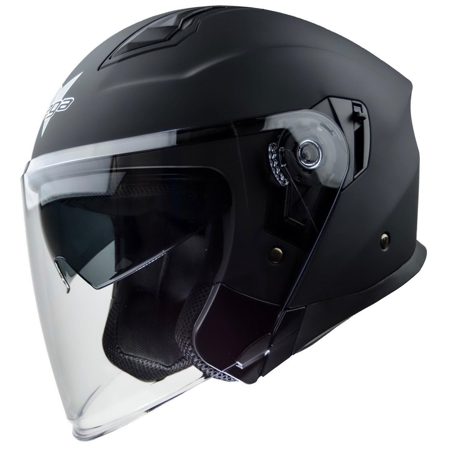 Vega Magna Touring open face Helmet - Gloss Black